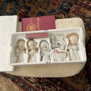Precious Moments Pastel Nativity Figurines